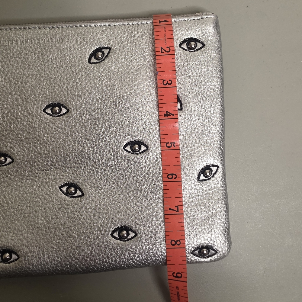 Aimee Kestenburg Clutch - Wristlet ,Evil Eye Mottif.  Excellent Condition - Picture 3 of 10